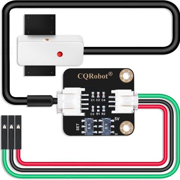 Detalle de montaje de sensor capacitivo de nivel de agua